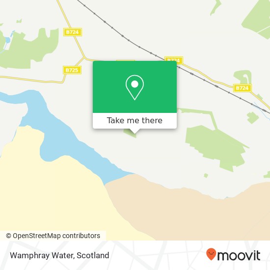 Wamphray Water map