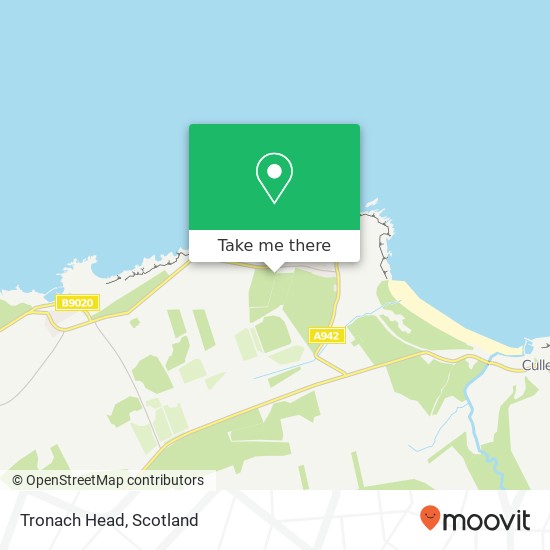 Tronach Head map
