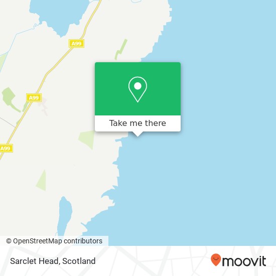 Sarclet Head map