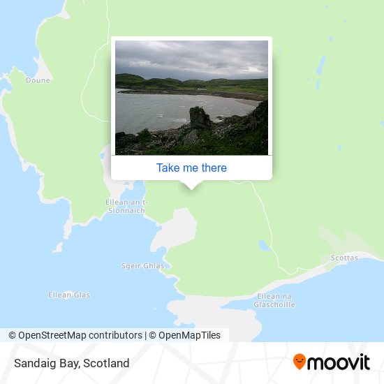 Sandaig Bay map