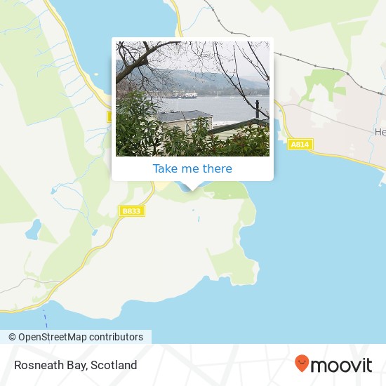 Rosneath Bay map