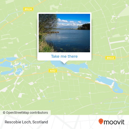 Rescobie Loch map