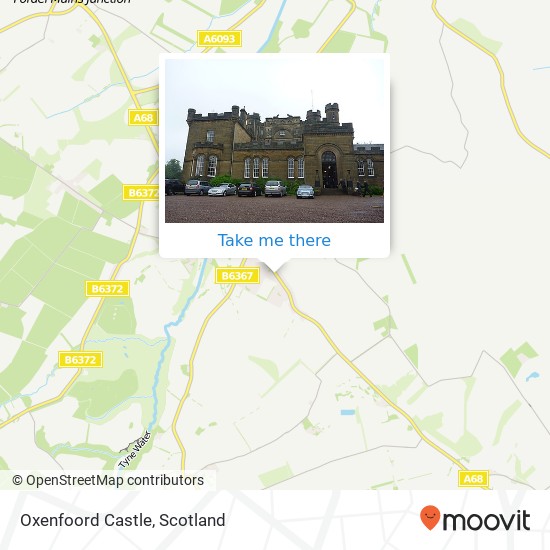 Oxenfoord Castle map
