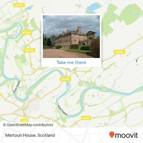 Mertoun House map