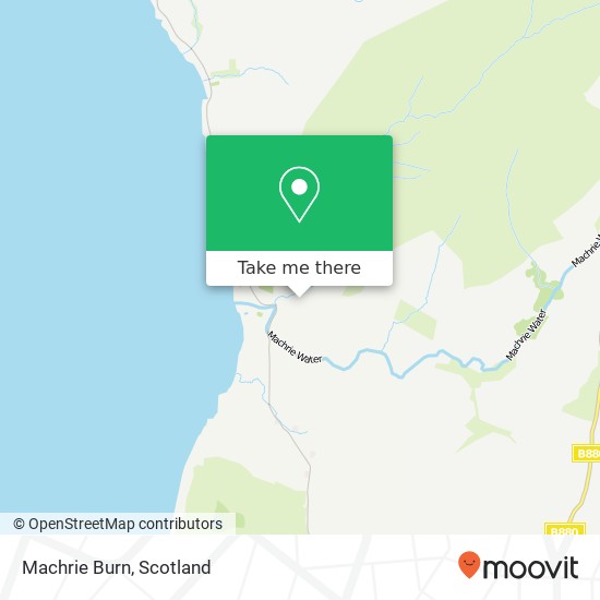 Machrie Burn map