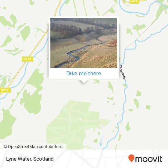 Lyne Water map