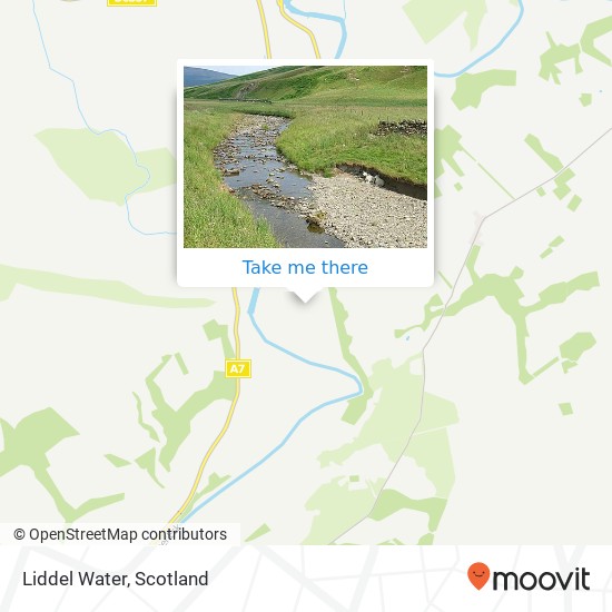 Liddel Water map