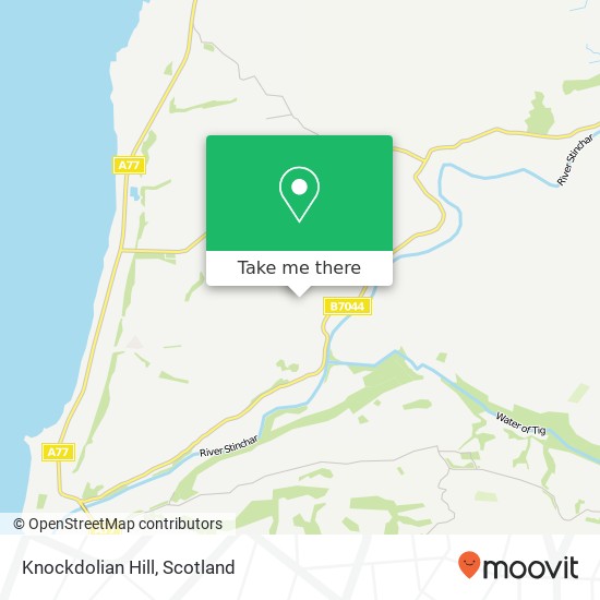 Knockdolian Hill map