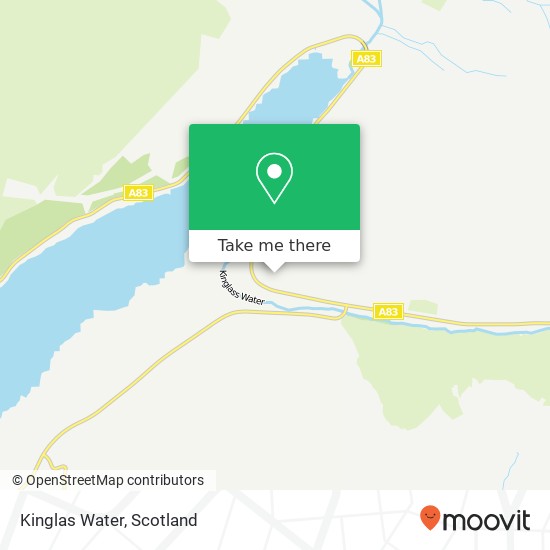 Kinglas Water map