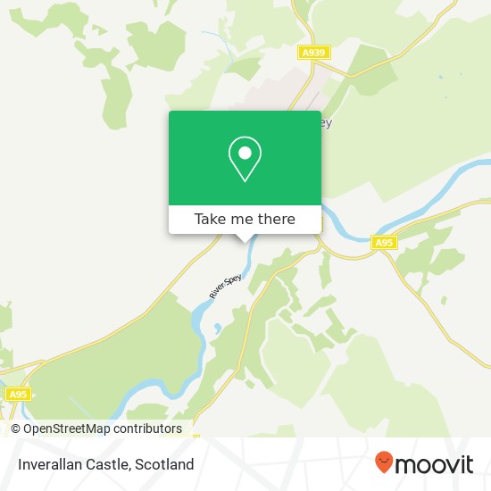 Inverallan Castle map