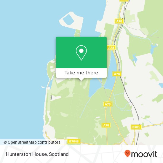 Hunterston House map