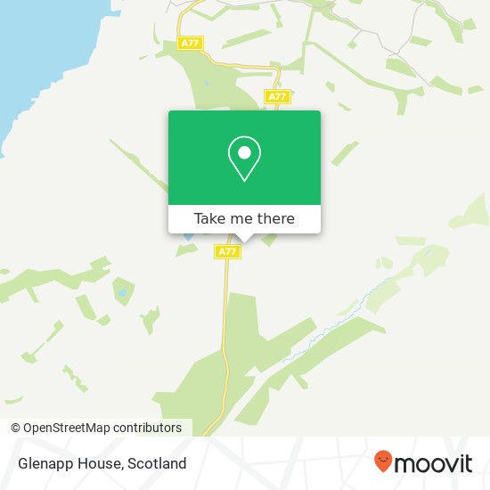 Glenapp House map