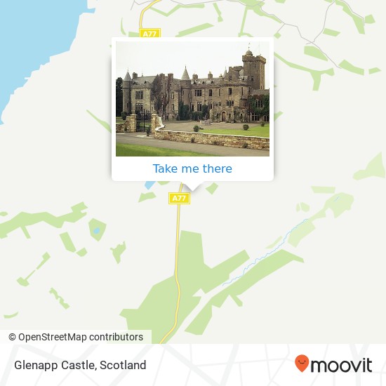 Glenapp Castle map