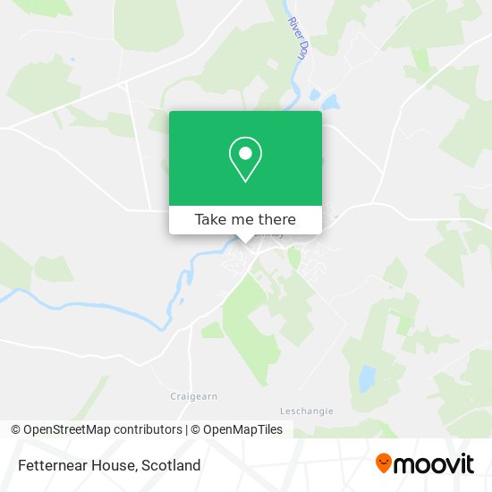 Fetternear House map