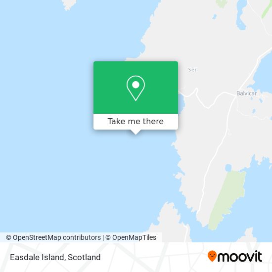 Easdale Island map