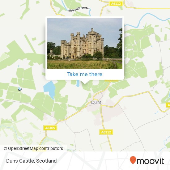 Duns Castle map