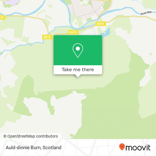 Auld-dinnie Burn map