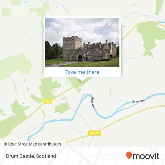 Drum Castle map