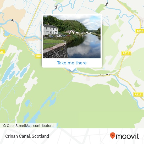 Crinan Canal map