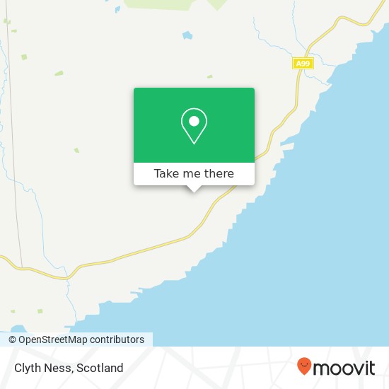 Clyth Ness map