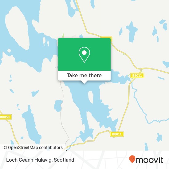 Loch Ceann Hulavig map