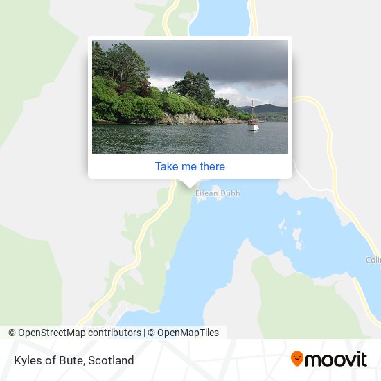 Kyles of Bute map