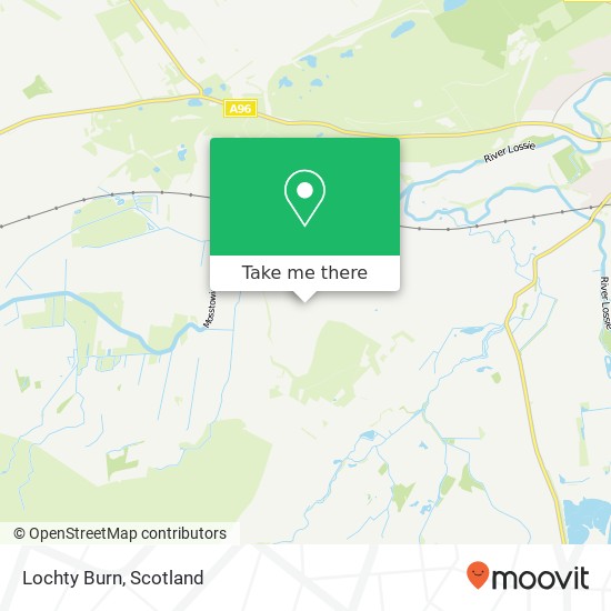 Lochty Burn map