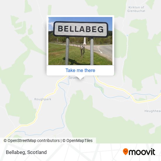 Bellabeg map