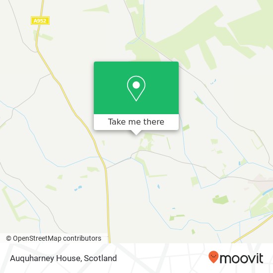 Auquharney House map