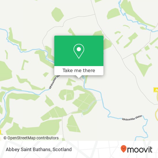 Abbey Saint Bathans map