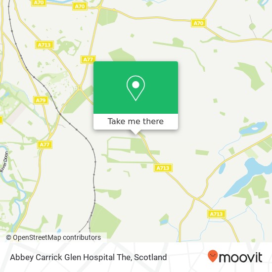 Abbey Carrick Glen Hospital The map