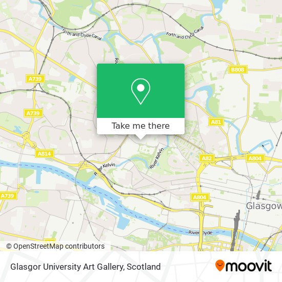 Glasgor University Art Gallery map