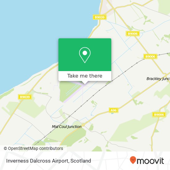 Inverness Dalcross Airport map