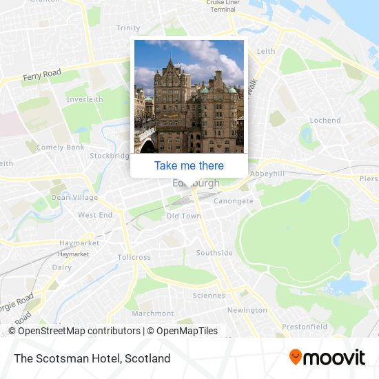 The Scotsman Hotel map