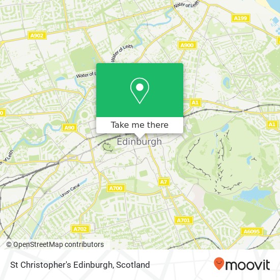 St Christopher's Edinburgh map