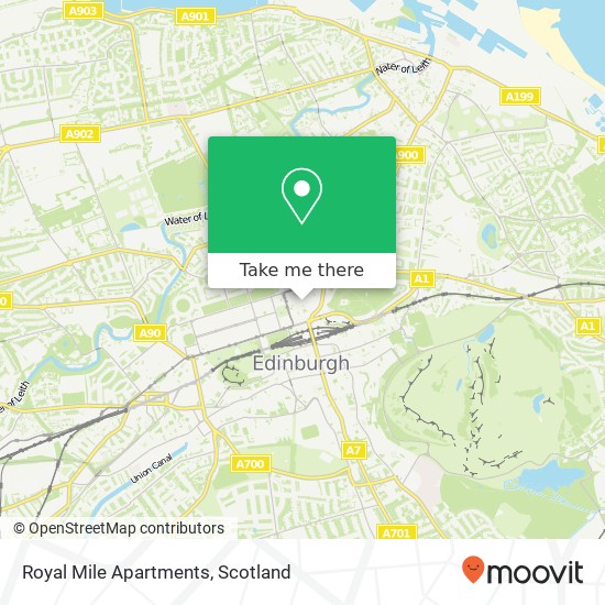 Royal Mile Apartments map