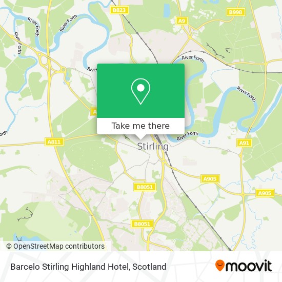 Barcelo Stirling Highland Hotel map