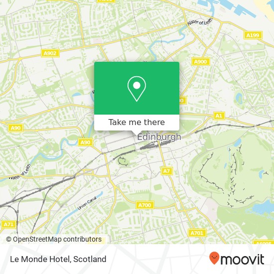 Le Monde Hotel map