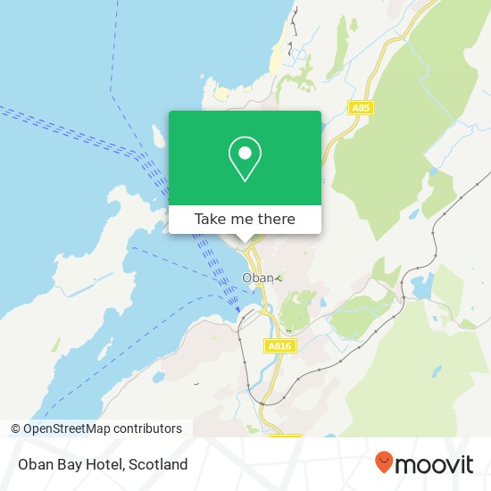 Oban Bay Hotel map