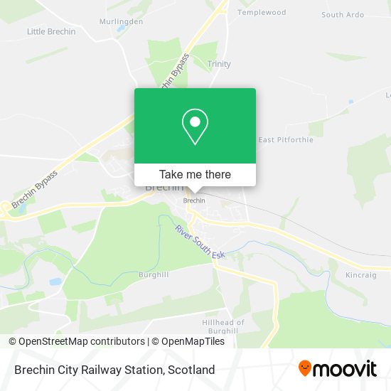 Brechin City Railway Station map