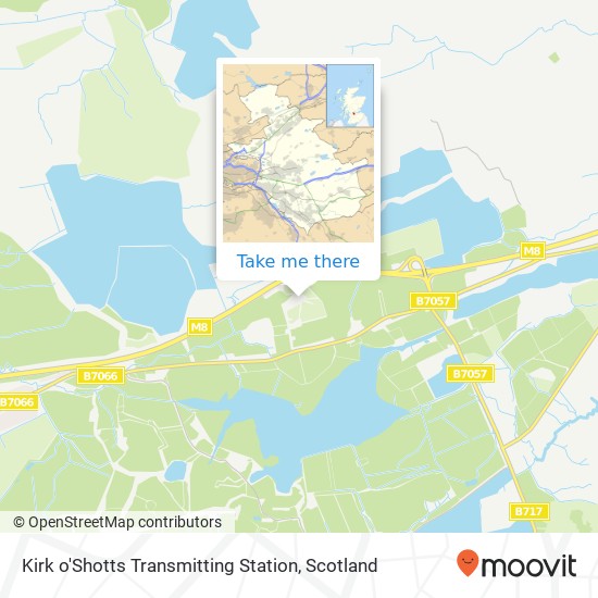 Kirk o'Shotts Transmitting Station map