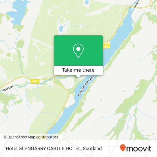 Hotel GLENGARRY CASTLE HOTEL map
