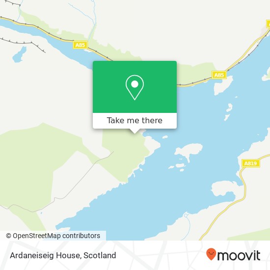 Ardaneiseig House map