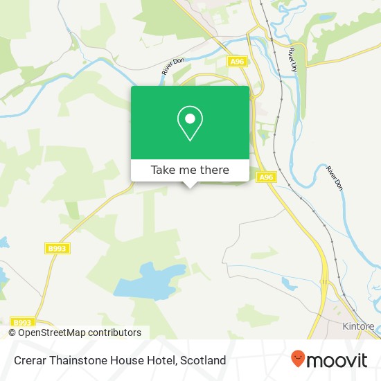 Crerar Thainstone House Hotel map