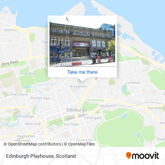 Edinburgh Playhouse map