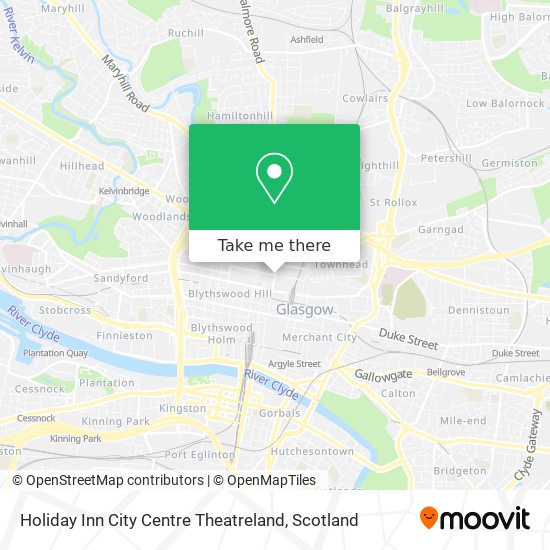 Holiday Inn City Centre Theatreland map
