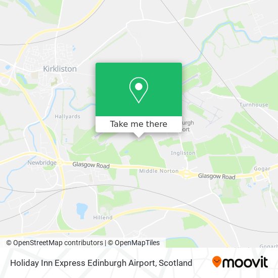 Holiday Inn Express Edinburgh Airport map