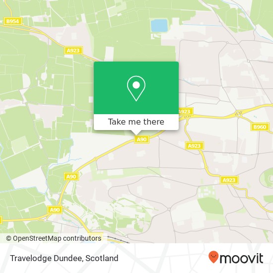 Travelodge Dundee map