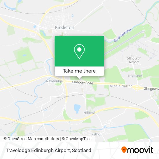 Travelodge Edinburgh Airport map