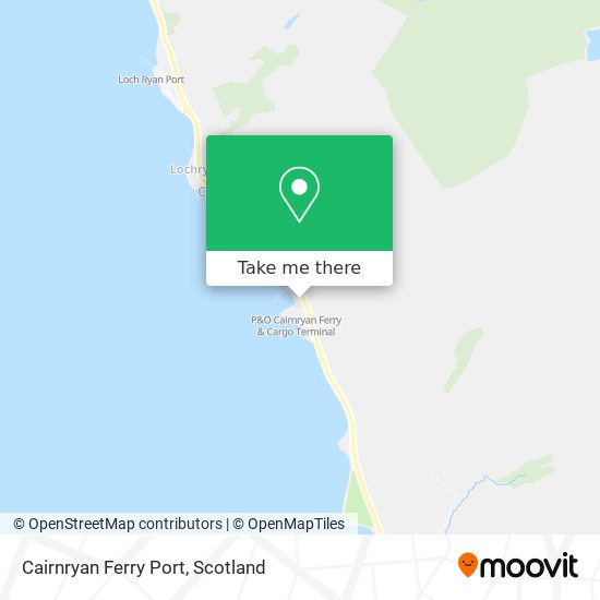 Cairnryan Ferry Port map